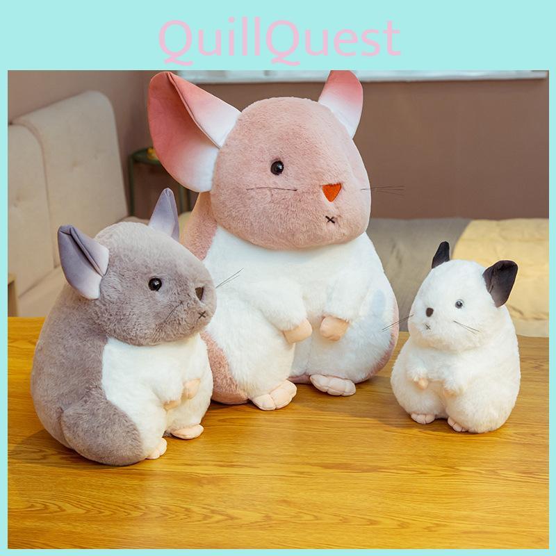 Simulation Plush Totoro Toys Cute Gray Mouse Dolls Cartoon Postures Sitting