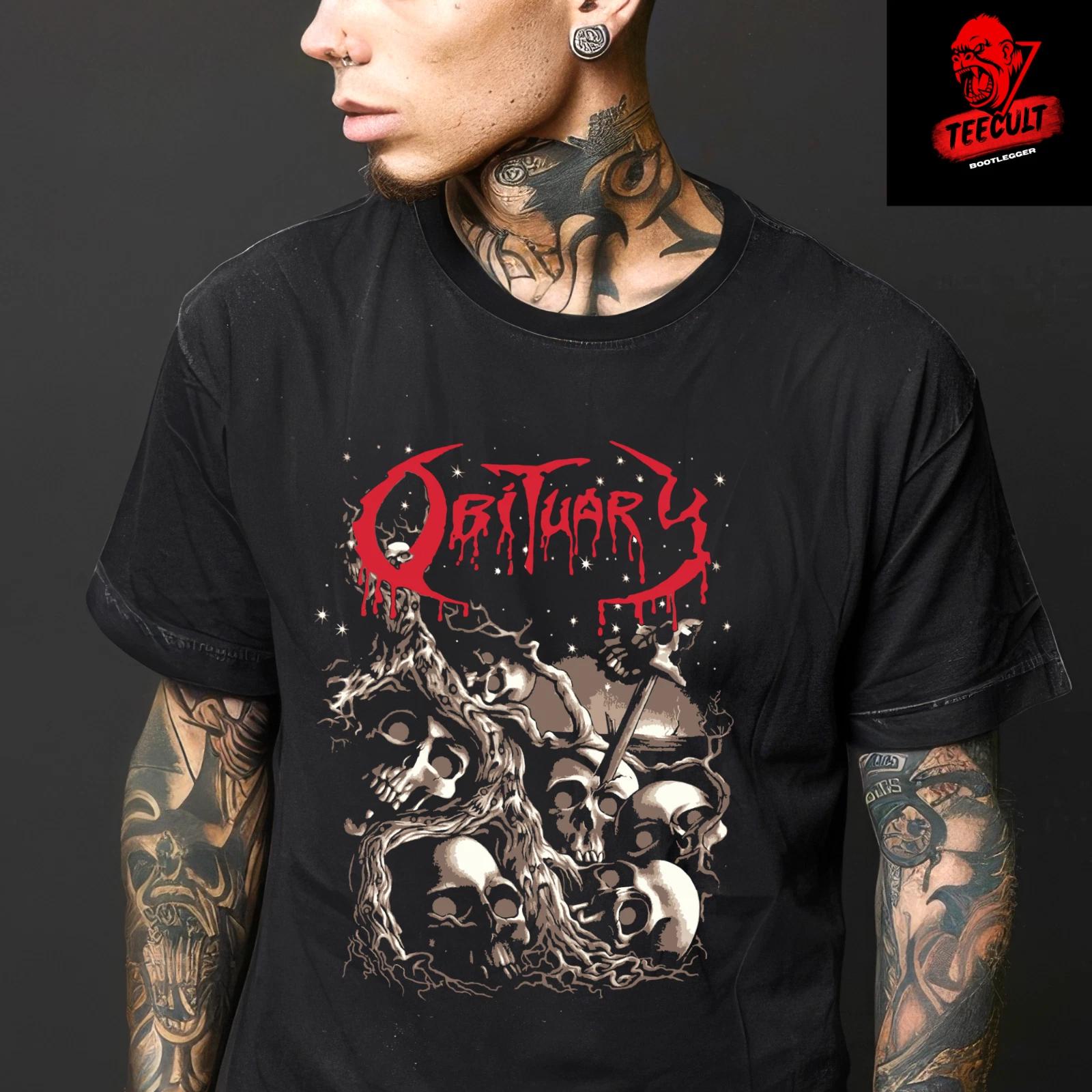 Men s and Women s T-shirts Obituary Metal Rock Band Tee Unisex Heavy Cotton S