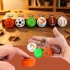 3D Printed Sports Themed Stress Relief Key Chain Toy Baseball Football Basketball Key Accessories Fidget Spinner Children Gifts