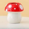 Mushroom Pen Holder Ceramic Desktop Cute Girl Pen Holder Office Stationery Shelf Children's Student Creative Ornament