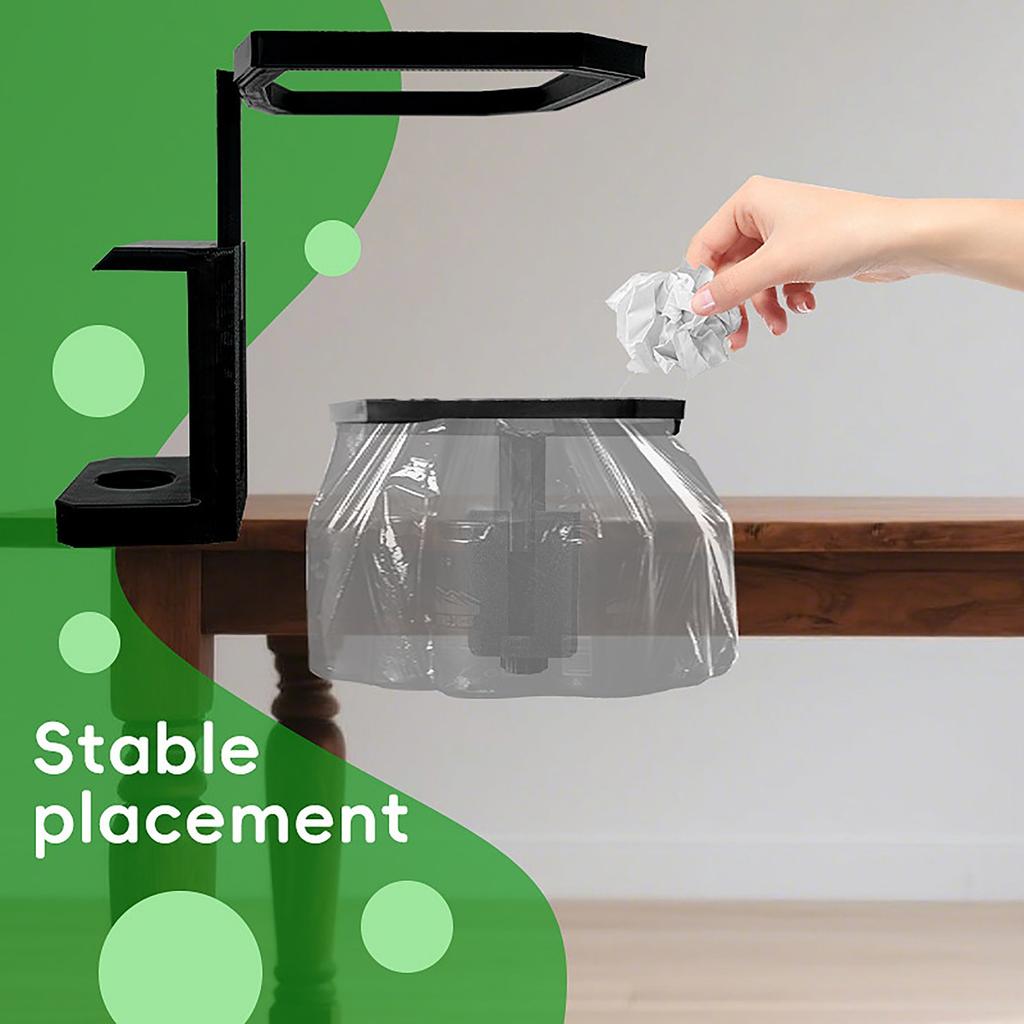 3D Printed Desktop Trash Bag Holder – Clip-On Garbage Bag Frame For Cabinet & Table