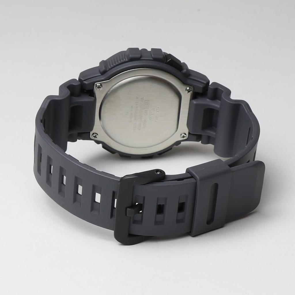 Casio Square Digital Watch WS-1400H Sports Running Lap Memory 60 Gray