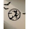 Gothic Witch Castle Metal Wall Art, Halloween Decor, Unique Iron Hanging Ornament, Modern Home Bedroom Decoration, Waterproof Rustproof
