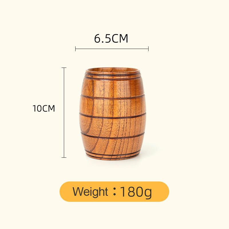 Wooden Big Belly Cups Handmade Natural Spruce Wood Cups Beer Tea Coffee Milk Water Cup Kitchen Bar Drinkware for Kitchen