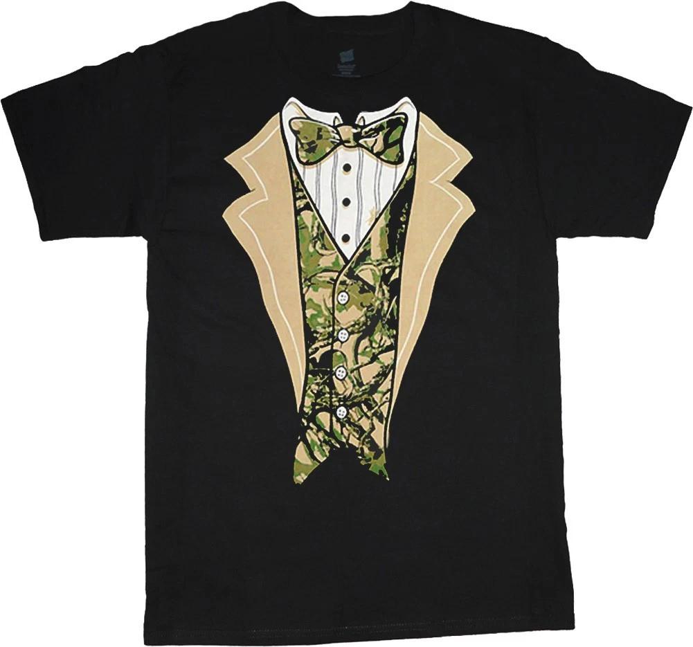 SALE! - Mens XLT - Tall T-shirt Mens Graphic Tees Clearance Camo Tuxedo M