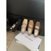 French Inner Height Increase Square Head Ballet Single Shoes Fairy Shoes 2025 New Polish Mary Jane Evening Breeze Gentle