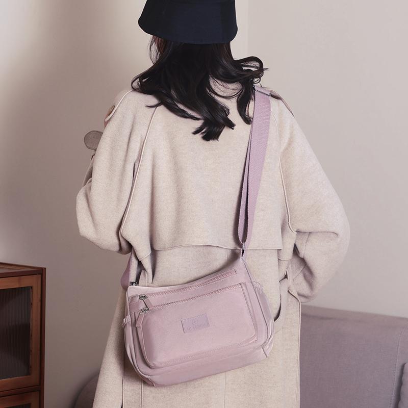 Lightweight Crossbody Bag Multi-Pocket Shoulder Bag Nylon Women's Bag