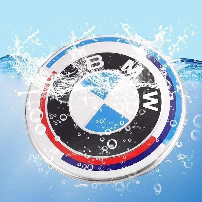 New Hots E60 45/56/68/74/82mm 50th Anniversary Edition Badge Front Rear Trunk Logo Sticker For BMW M E46 E39 E38 E90 E60 F10 F3