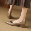 Nuova Scarpa Singola Elegante alla Moda Leggera Comoda Versatile con Bocca Bassa per Donna con Suola Morbida da Abbinare a Gonne Corte