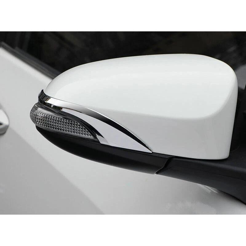 For Toyota Corolla 2014-2018 Car Sticker Rearview Side Mirror Cover Exterior Trim Silver Chrome Accessories Vehicle Decoration