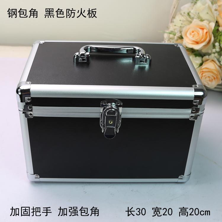 Large steel-reinforced cosmetic case with aluminum alloy frame,double-layer portable toolbox for foot bath tools
