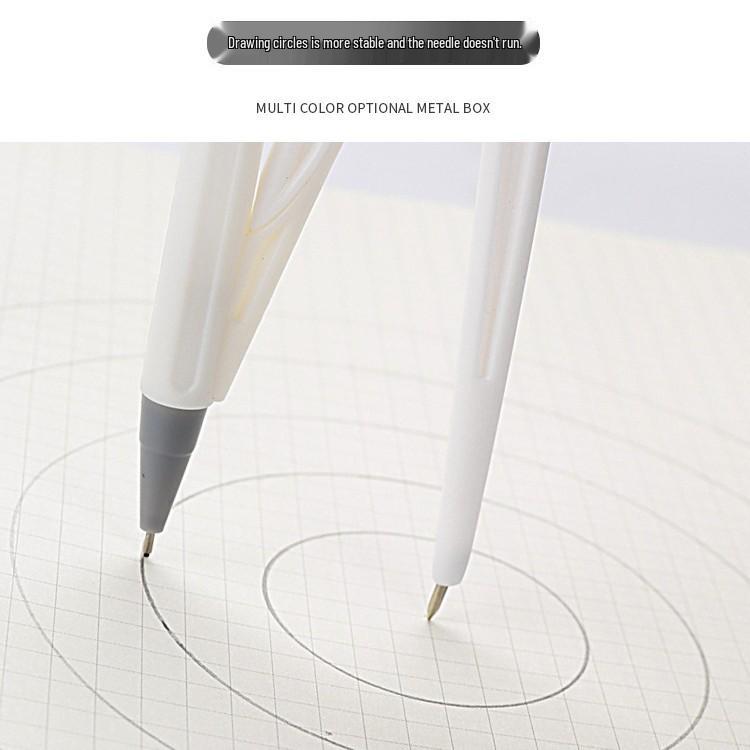 9-Piece Geometry Set for School: Compass, Protractor, Ruler, Square, and More