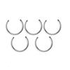Edelstahl Gewindelippenstecker C-Ring Piercing Schmuck Zubehör