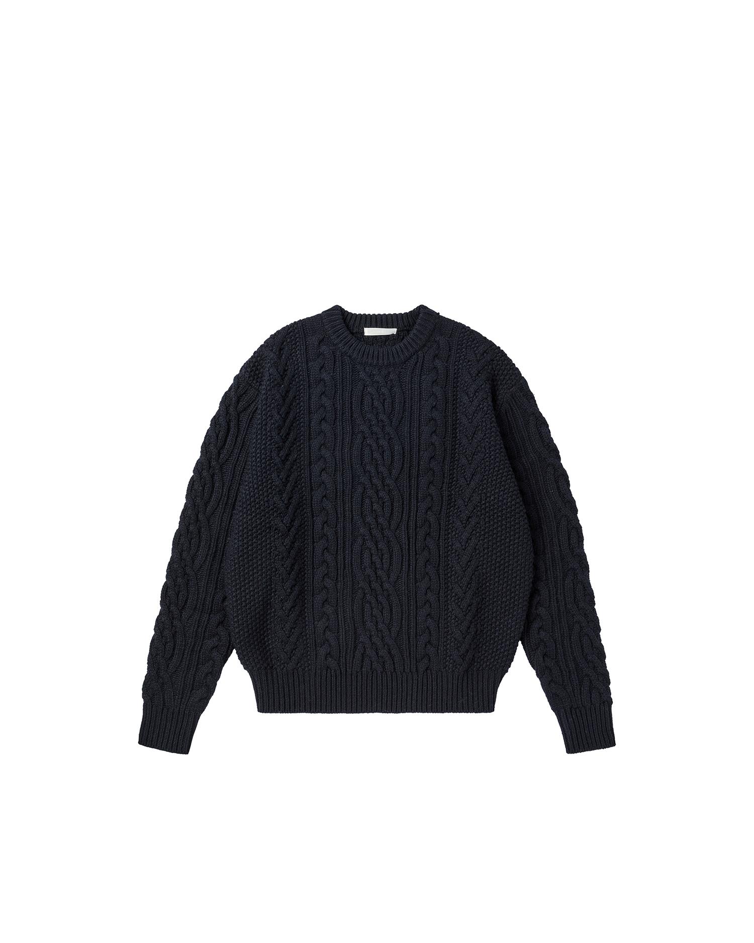Walls While Movement Heavy Cable Sweater (Navy) Navy/0