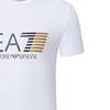 Emporio Armani EA7 Logo Round Neck Short Sleeve T-Shirt Men Tops White 3ZPT62-PJ03Z-1100