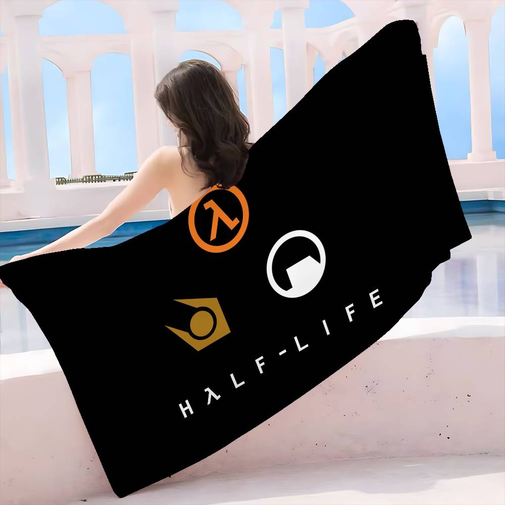 Game Half Life Microfiber Blanket Quick Drying Beach Towels Oversized Printing Super Absorbent Pool Towel Blanket
