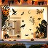 Festival Horror Style Ornaments 6Pcs Halloween Window Stickers, Ghost Pumpkin Grim Reaper Wall Decals, Creative Gift Ideas Self-Adhesive Waterproof