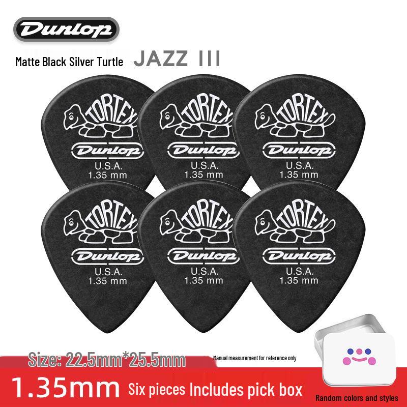 Dunlop Jazz3 Electric Guitar Pick - Genuine Small Turtle Jazz 3-Speed Bass Pick