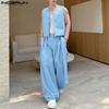 INCERUN Two Pieces Men Sleeveless Waistcoat and Long Suit Pants Trousers Casual Sets