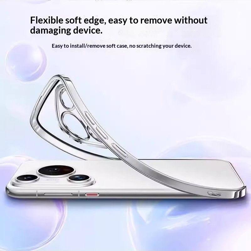 Case For Huawei Nova 15 Max New Transparent Plated Light and Skin-Friendly TPU Case For Huawei Enjoy 90 Pro Max Bumper Funda