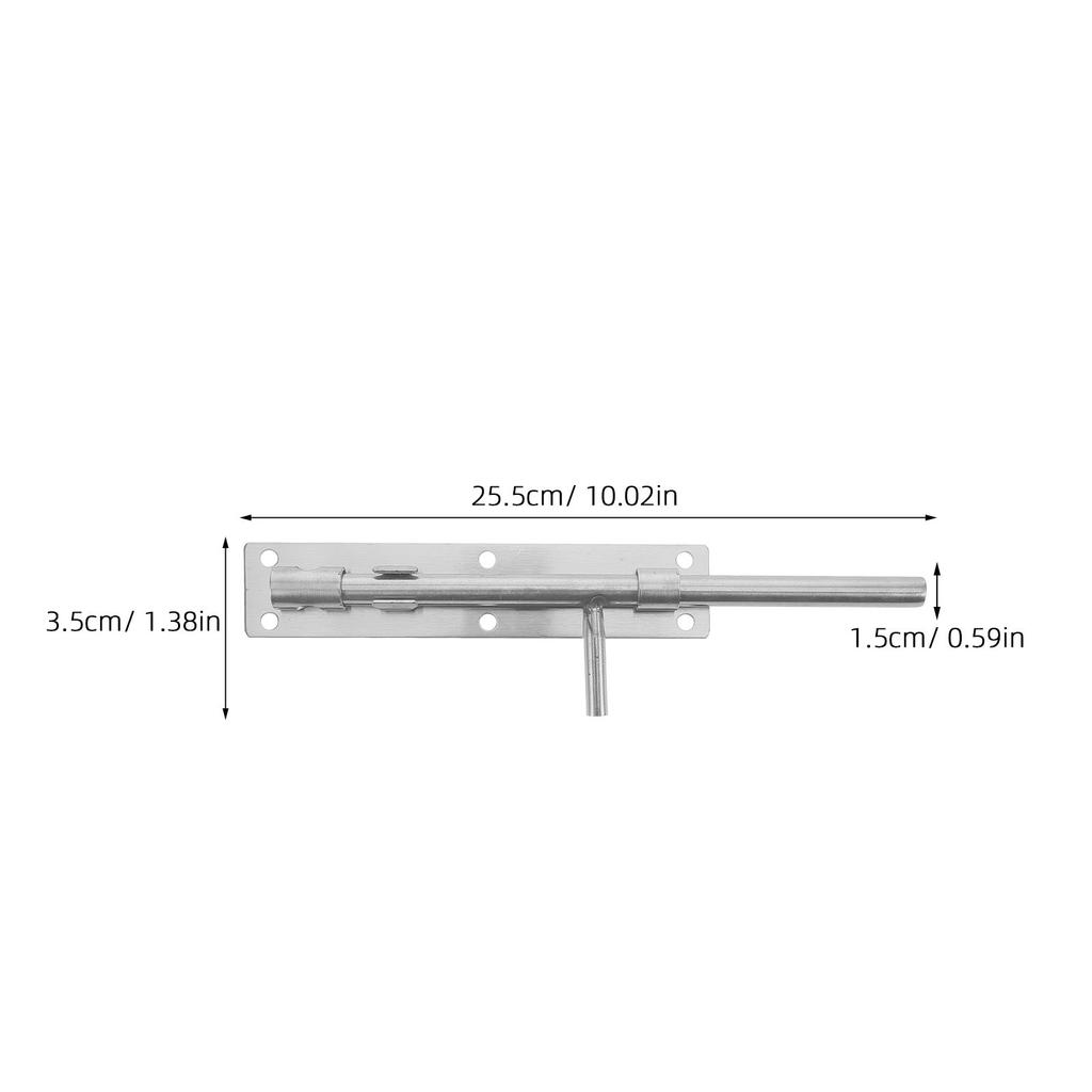 Heavy Duty Thickened Stainless Steel Slide Bolt Latch Indoor Door Lock Gate Shed Fence Barn Door Cane Bolt Fence Gate Drop Rod