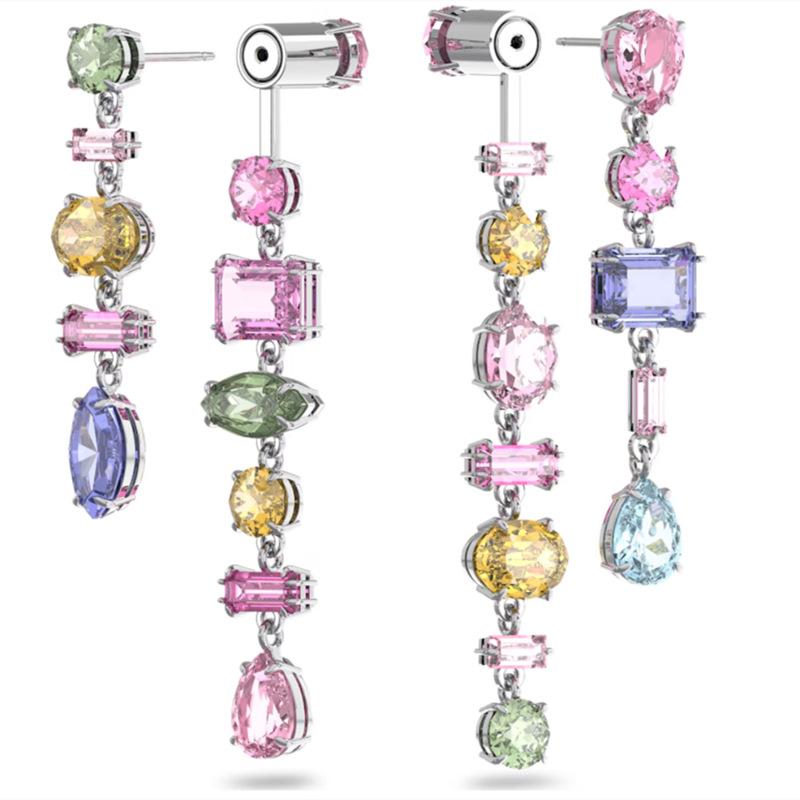 Gema Sparkling Asymmetrical Candy Stud Earrings