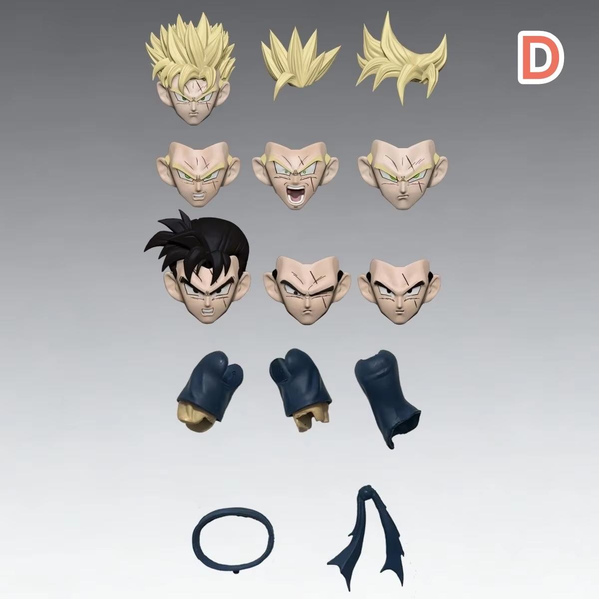 

New N&T Nt Shf Dragon Ball Z Future Son Gohan Ssj 3.0 Kong Head Sculpt Accessory Pack Anime Action Figure Upgrade Parts Gifts (As shown-23214)-