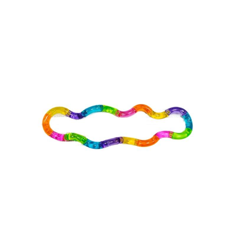 Stress Relief Toy Electroplated Twist Rainbow Milk White Toy for Focus Anxiety Addiction Quitting Metal Finger Fidget Toy