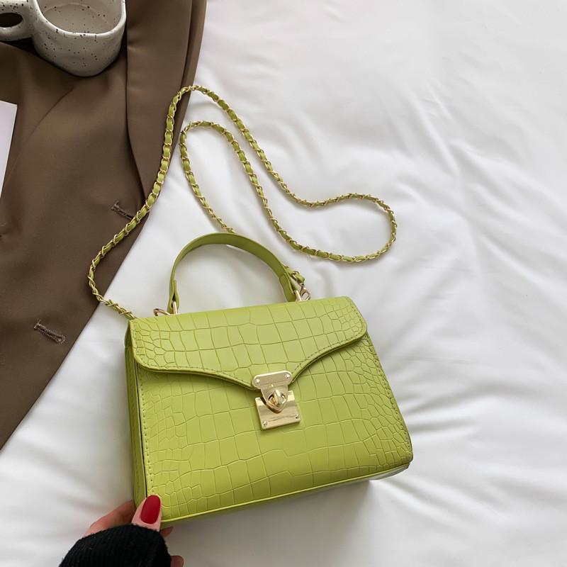 Unique Design Women s Handbag 2023 Spring Trendy Simple Shoulder Crossbody Bag Casual Women s Bag зелёный