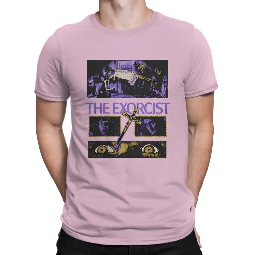 Funny Nobody T-Shirts for Men Crew Neck 100% Cotton T Shirts T-The Exorcist Short Sleeve Tee Shirt Adult Clothes