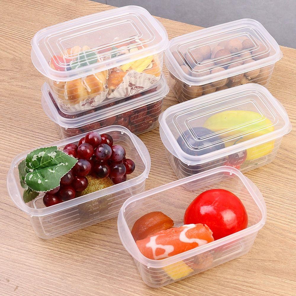 Boîte de Conservation Alimentaire Carrée 1 Pièce Ustensiles de Cuisine Organisateur pour Réfrigérateur Contenant