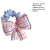 Hair Tie Dot Plaid Print Handcrafted Bow Flower Design Hair Rope Soft Fabric High Elasticity Pastoral Style Hair Band Hair Accessory
