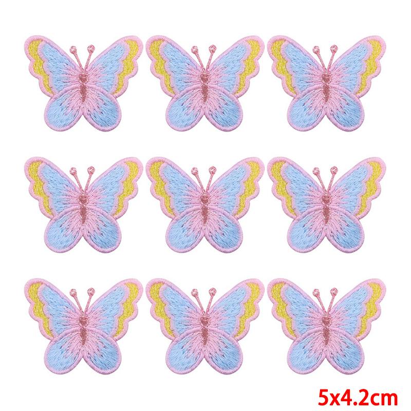 10 unids/lote, venta al por mayor, parche bordado, parches para planchar para ropa, parches para ropa, chaquetas, apliques de decoración, suministros para coser
