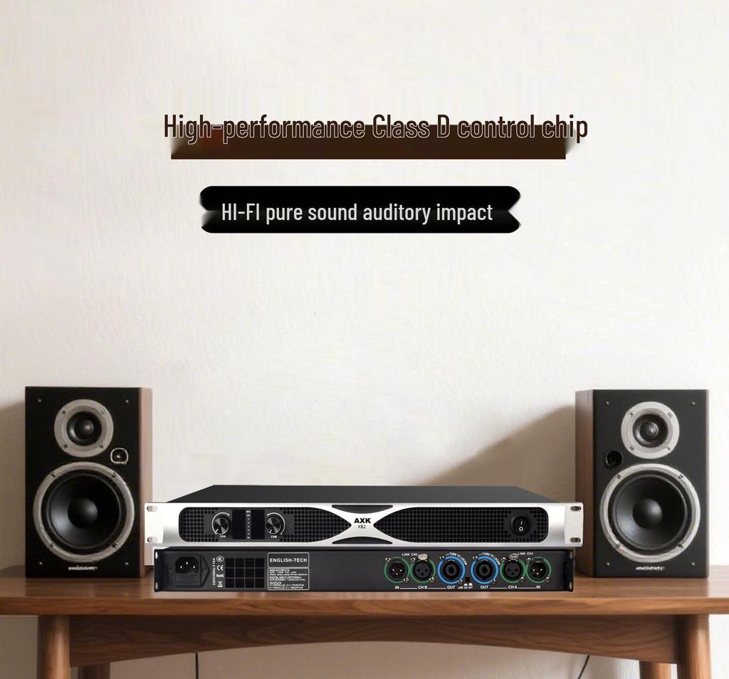 Professional Dual-Channel/Quad-Channel High-Power Digital Amplifier for Bar, Stage, Wedding, or KTV Performances