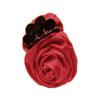 Fashion Cloth Rose Flower Hair Claw Clip Clamp Women Ponytail Holder Headwear