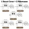 3Pcss Dead Branches Skull Pattern Duvet Cover Set - Soft And Comfortable Bedroom Guest Room And Dorm Decorative Bedding 3Pcss