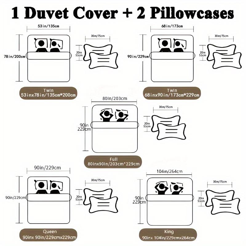 3Pcss Dead Branches Skull Pattern Duvet Cover Set - Soft And Comfortable Bedroom Guest Room And Dorm Decorative Bedding 3Pcss