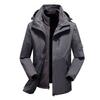 Men Women 3-in-1 Waterproof Windproof Winter Hiking Jacket With Removable Fleece Liner Outdoor Sport Coat
