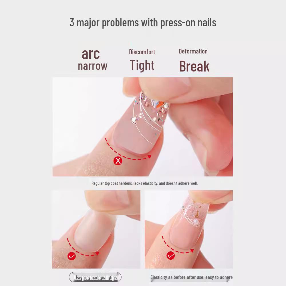 Geos Flexible Nail Art Strengthening Gel – Large Refill Bottle