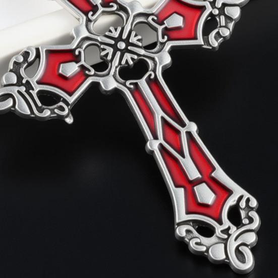 Gothic Retro Necklace Alloy Vintage Pendant Necklace Engraved Floral Necklace Unisex Jewelry for Men Women Party Gatherings