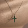 Personalized Valentine'S Day Limited Cross, Water Drop Pendant, Paperclip Necklace, Electroplated Gold Color Retention