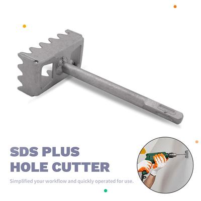 HEISS SDS Plus Vierkantlochbohrer für Elektro-Abzweigdosen Typ 86, Schwerlast-Betonwand-Stanzwerkzeug~Jul.