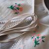 Lace Trim Floral Embroidered False Collar Double-layer Shoulder Wrap  Women Fashion