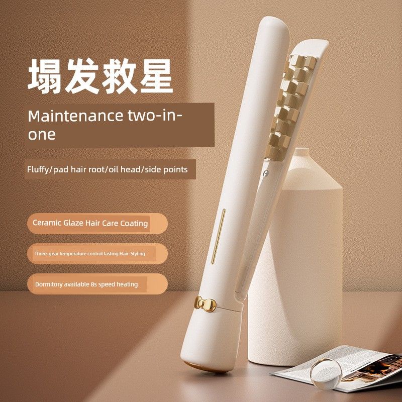 

Nkek Corn Hair Curler Hair Fluffy Handy Gadget Underlay Hair Root Skull Top Corn Stigma Splint Curly Hair Small 110-220V Pearlescent White (Available Overseas)