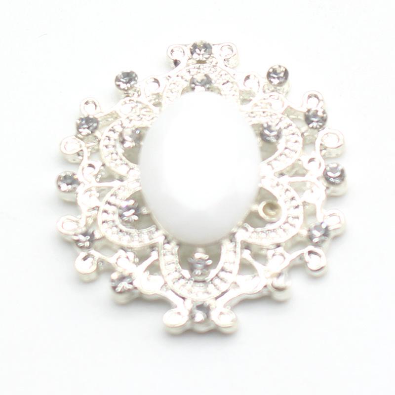 DIY Gift Box: Small 25x26mm Alloy Snap Button, Flat Bottom Rhinestone & Acrylic Rhinestone Button Accessories