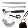 Ring Sizers For Measuring Jewelry Sizing Gauge Ring Mandrel Professional Rubber Mallet For Sizing Women Men Jewelry Making Home