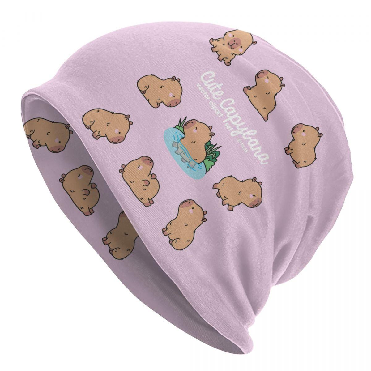 

Custom Capybara Beanie Cap Unisex Winter Warm Bonnet Femme Knitting Hats Hip Hop Outdoor Ski Skullies Beanies Caps For Unisex Women Beanies Hat