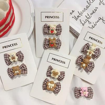 Damen Häschen und Bär Schokoladenband Haarspange