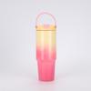 30oz Edelstahl tragbarer Reise-Thermosbecher mit Strohhalm - Großes Fassungsvermögen für Outdoor-/Autonutzung