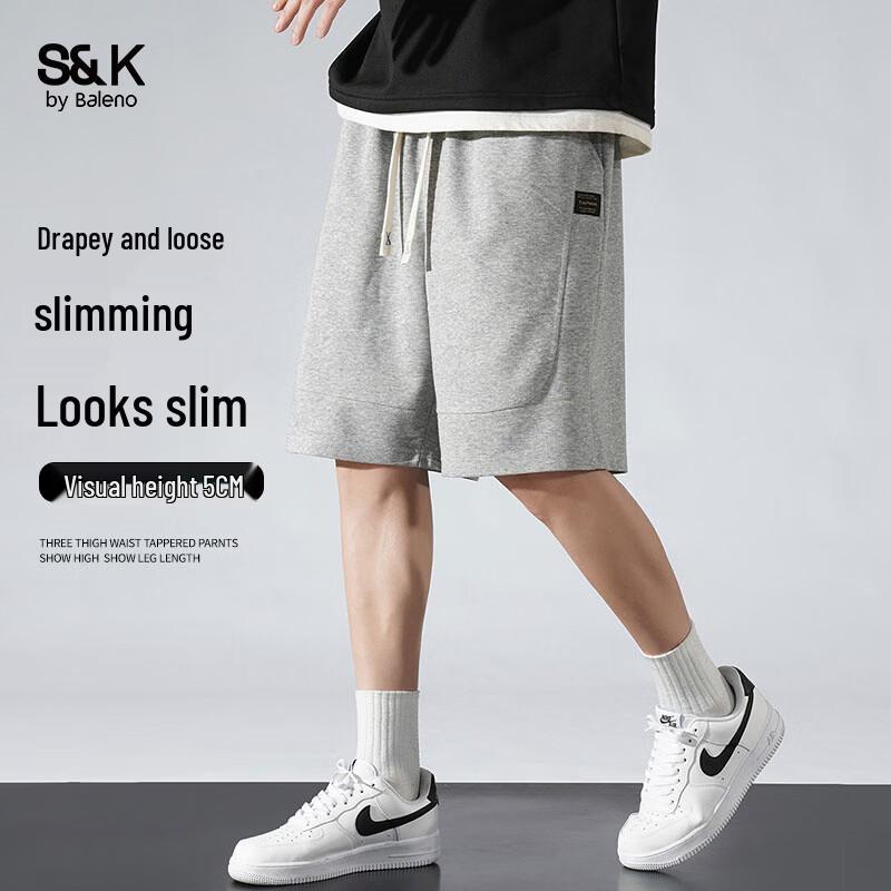 Baleno Men s S&K Cotton Blend Casual Sport Shorts L